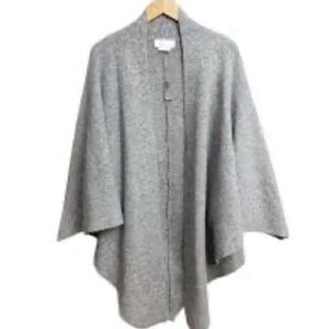 Anthropologie Mariel Travel Wrap Cardigan Sweater Gray One Size